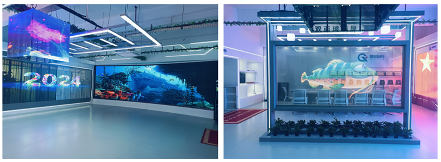 国鑫光电|LED晶膜屏|LED薄膜屏|透明led晶膜屏